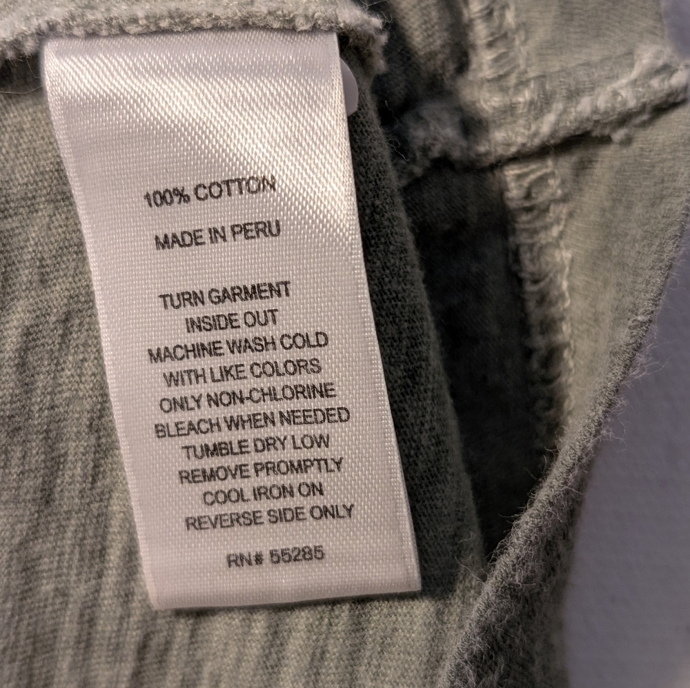 Express Green Cotton Heathered Burnout t-shirt Sz Large - Picture 10 of 11
